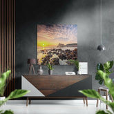 Sunset Brushed Aluminium Dibond Wall Art.